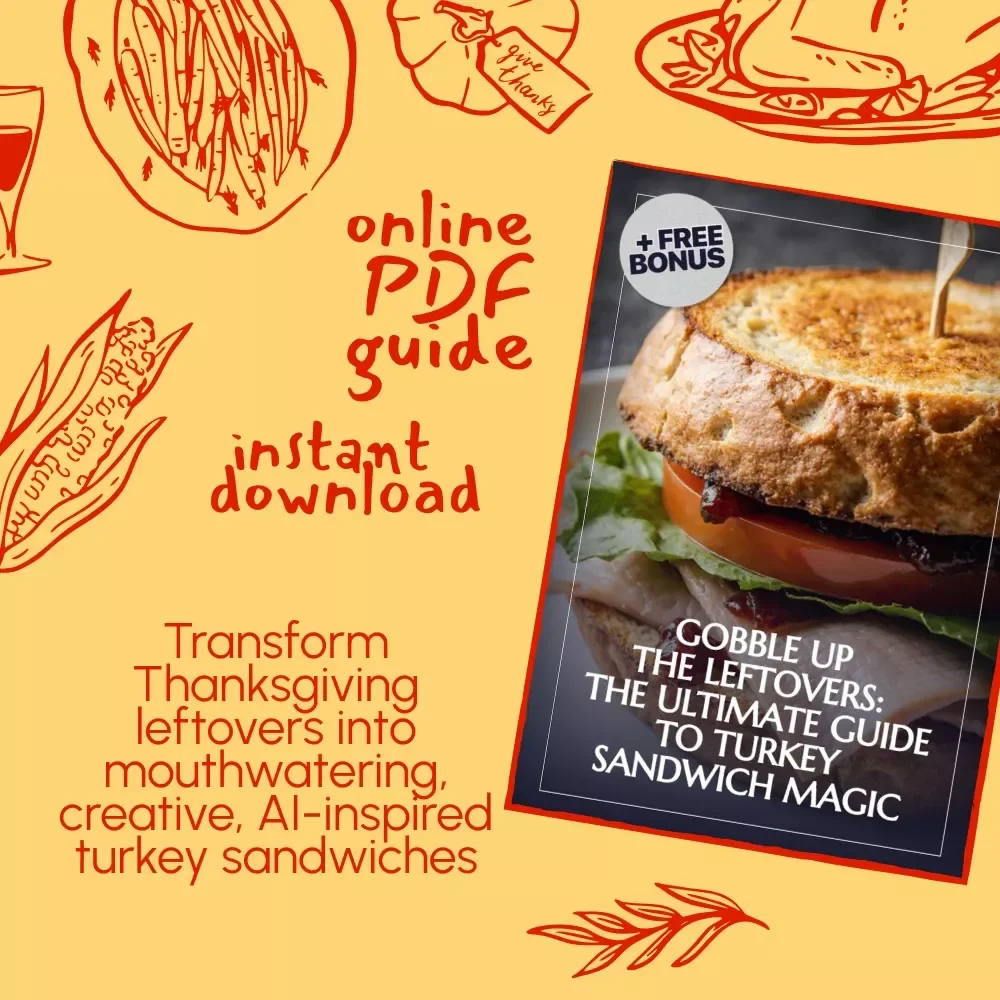 Gobble Up the Leftovers: The Ultimate Guide to Turkey Sandwich Magic | How to Make Leftover Turkey Sandwiches | Digital Recipe & Cooking Guide for Food Lovers