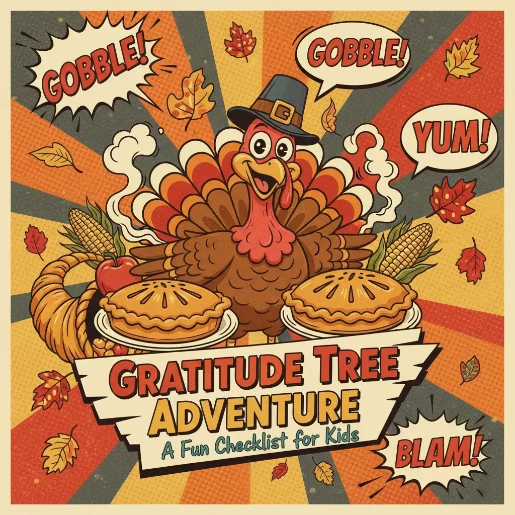 Gratitude Tree Adventure: A Fun Checklist for Kids | Printable Family Gratitude Activity | DIY Thankfulness Tree Guide | Tips for Making a Gratitude Tree with Kids