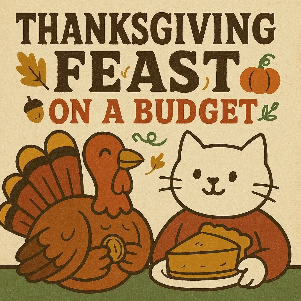 Feast Smart: Thanksgiving on a Budget Checklist | Printable Holiday Planning Guide | How to Create a Thanksgiving Menu on a Budget | Digital Download