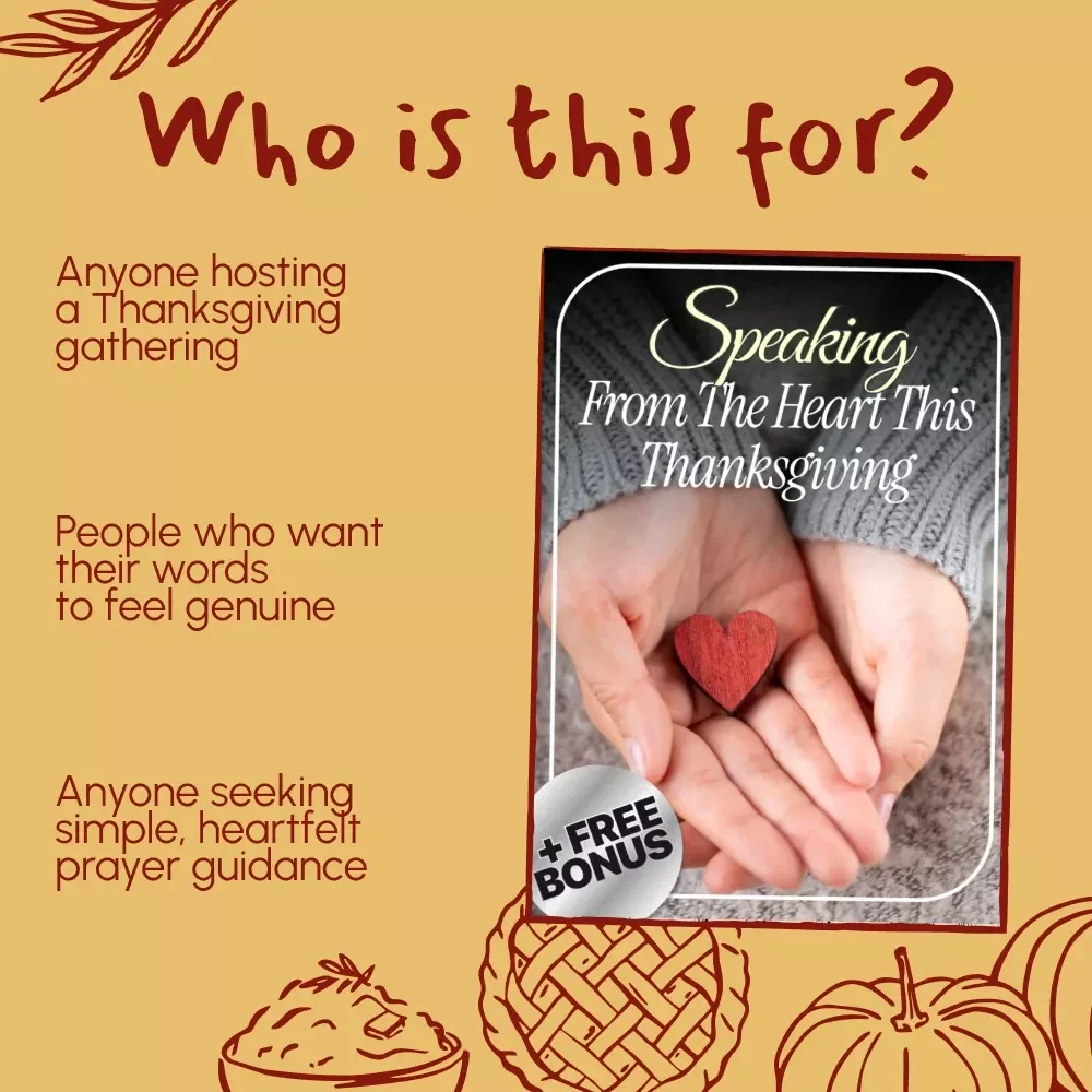 Speaking from the Heart This Thanksgiving | Ebook Guide on How to Write a Thanksgiving Prayer That Feels Personal