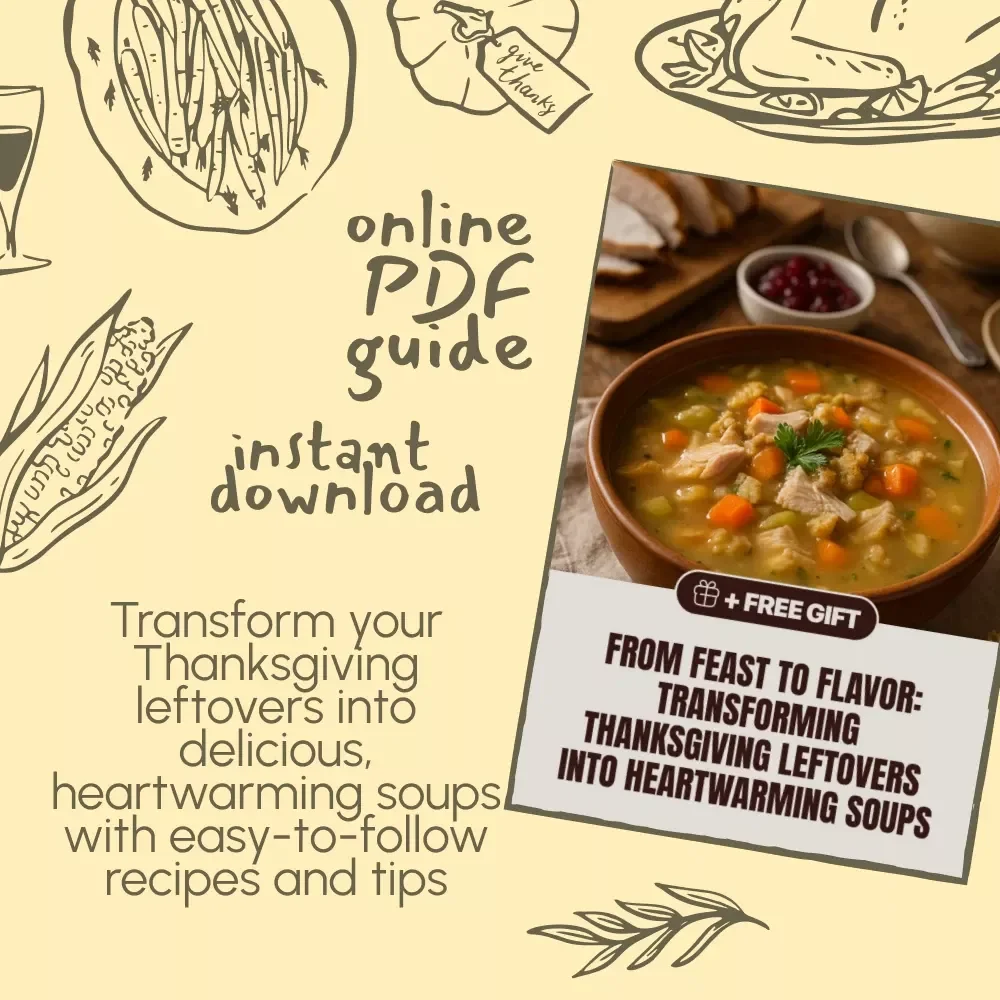 From Feast to Flavor: Transforming Thanksgiving Leftovers into Heartwarming Soups - eBook Guide & Recipes