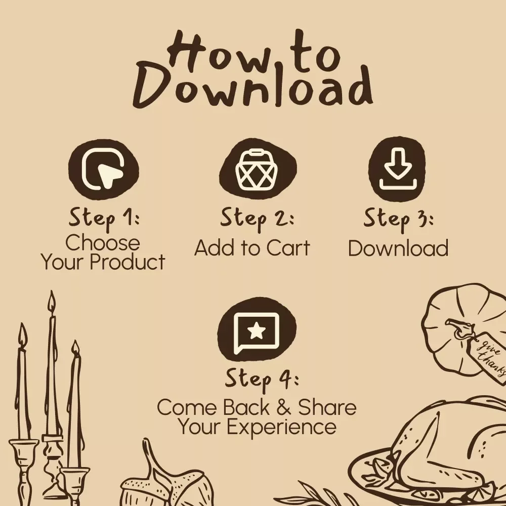 Cozy Couples’ Thanksgiving Gratitude Ritual Checklist | Printable Guide for How to Create a Thanksgiving Gratitude Ritual for Couples | Digital Download for Meaningful Connection