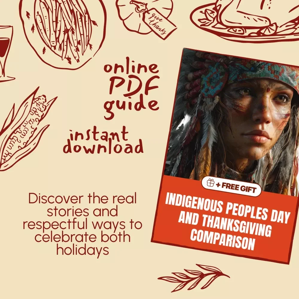 Indigenous Peoples Day and Thanksgiving Comparison Guide | Digital Download | Learn What Is Indigenous Peoples Day vs Thanksgiving | Cultural Awareness eBook for Teachers, Students, and Lifelong Learners