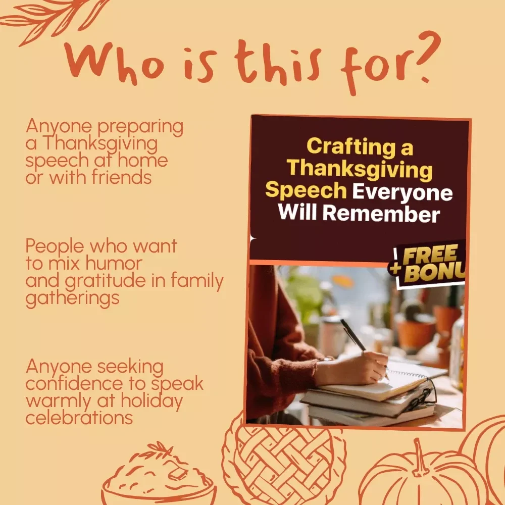 Crafting a Thanksgiving Speech Everyone Will Remember – Funny but Sincere Toast Ideas Guide for Family & Friends