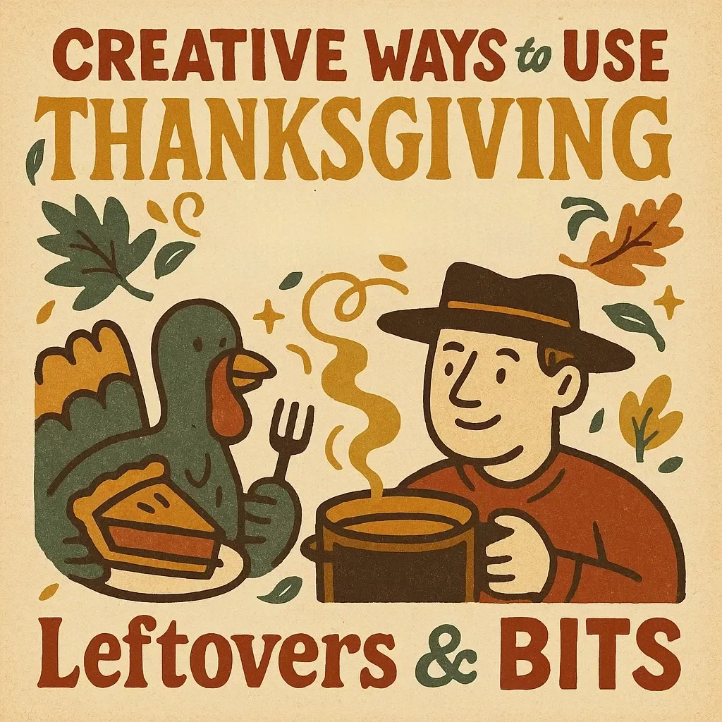 Creative Ways to Use Thanksgiving Leftovers & Bits | Zero-Waste Thanksgiving Guide | What to Do with Thanksgiving Scraps | Digital Download eBook