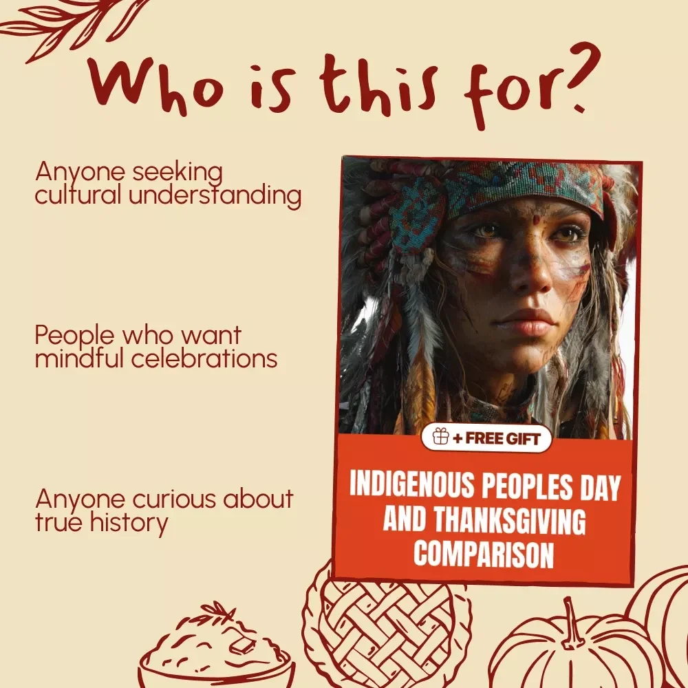 Indigenous Peoples Day and Thanksgiving Comparison Guide | Digital Download | Learn What Is Indigenous Peoples Day vs Thanksgiving | Cultural Awareness eBook for Teachers, Students, and Lifelong Learners