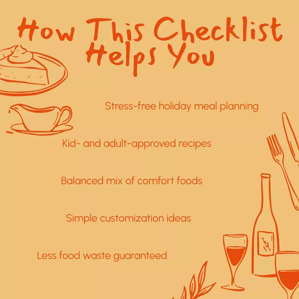 Thanksgiving Feast Wins for Picky Eaters – Printable Holiday Checklist | Digital Download for Families | What to Include in a Thanksgiving Menu for Picky Eaters
