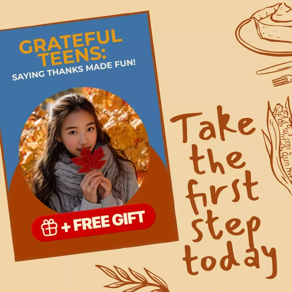 Grateful Teens: Saying Thanks Made Fun! | A Fun Guide on How to Teach Teens to Say Thanks at Thanksgiving | Printable eBook & Digital Download for Parents, Teachers & Families