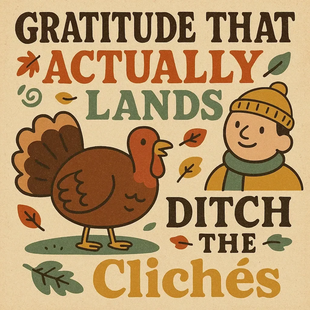Gratitude That Actually Lands: Ditch the Clichés | Authentic Gratitude Checklist | How to Avoid Gratitude Clichés and Be Authentic