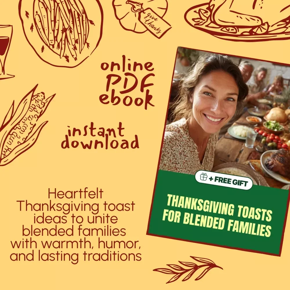 Thanksgiving Toasts for Blended Families | Ebook Guide with Thanksgiving Toast Ideas for Blended Families