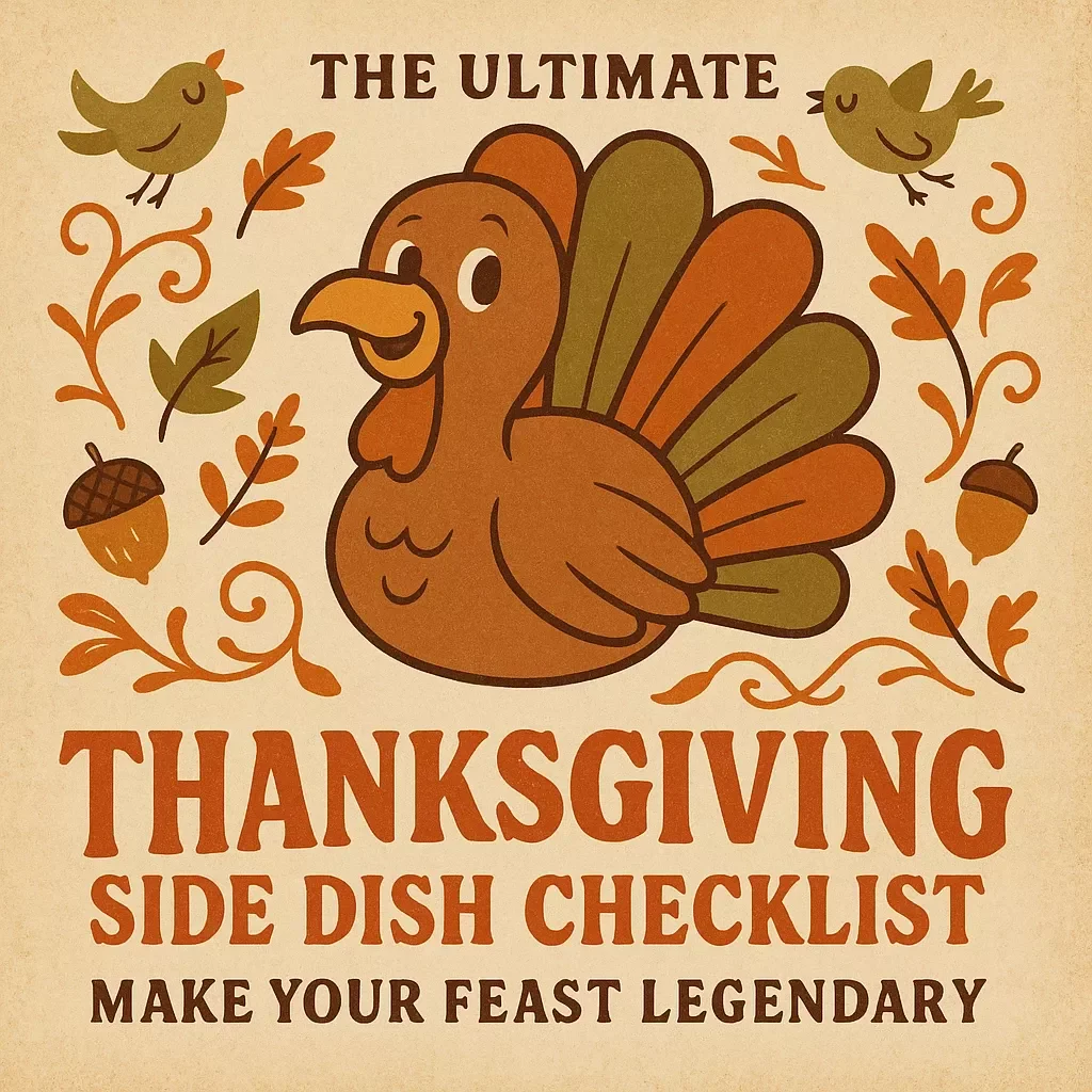 The Ultimate Thanksgiving Side Dish Checklist: Make Your Feast Legendary | Printable Holiday Cooking Guide | Traditional Thanksgiving Side Dishes eBook Download
