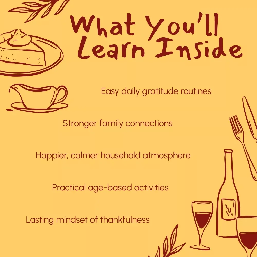 Growing a Family Tradition of Thankfulness | Digital Gratitude Guide for Families | The Best Way to Make Gratitude a Family Tradition