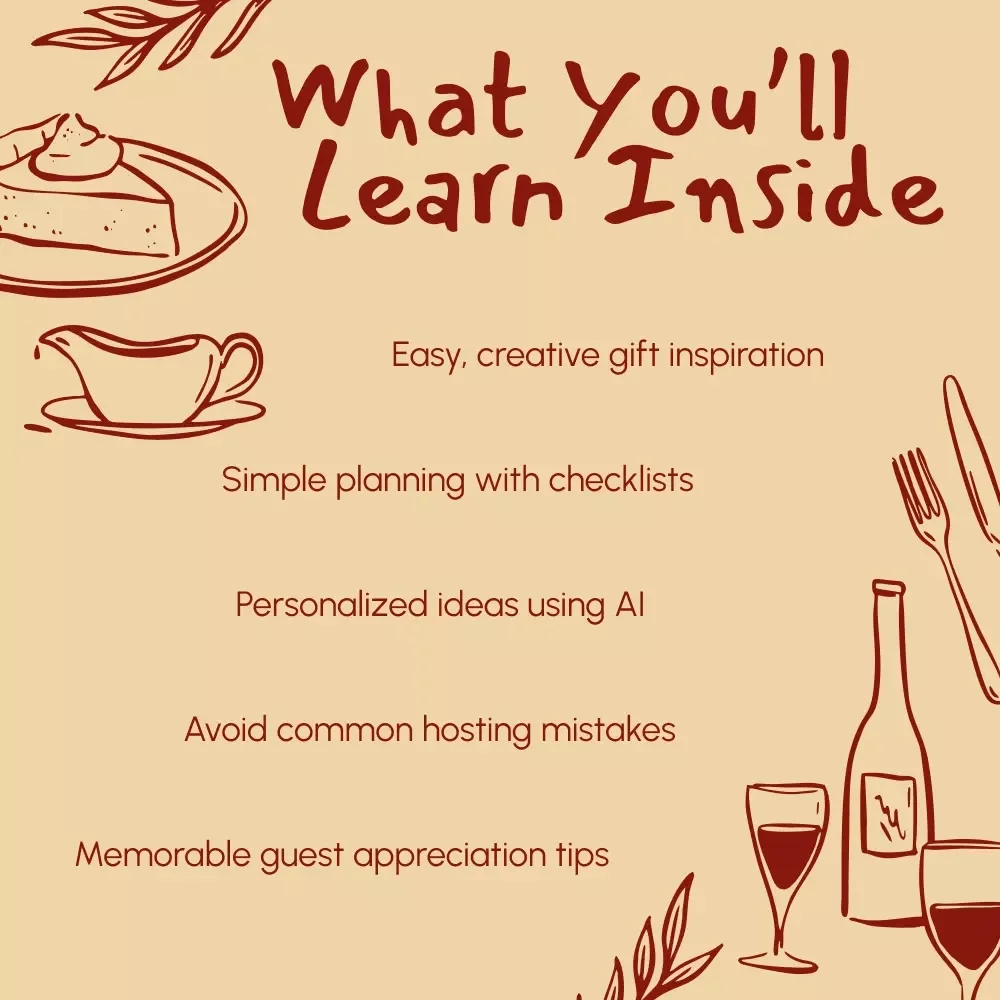 Thanksgiving Goody Bags Guests Will Love | Printable Host Guide for Memorable Gatherings | Digital Download for Hosts Wondering What Goody Bags to Send Guests Home With | Holiday Party Favor Ideas eBook