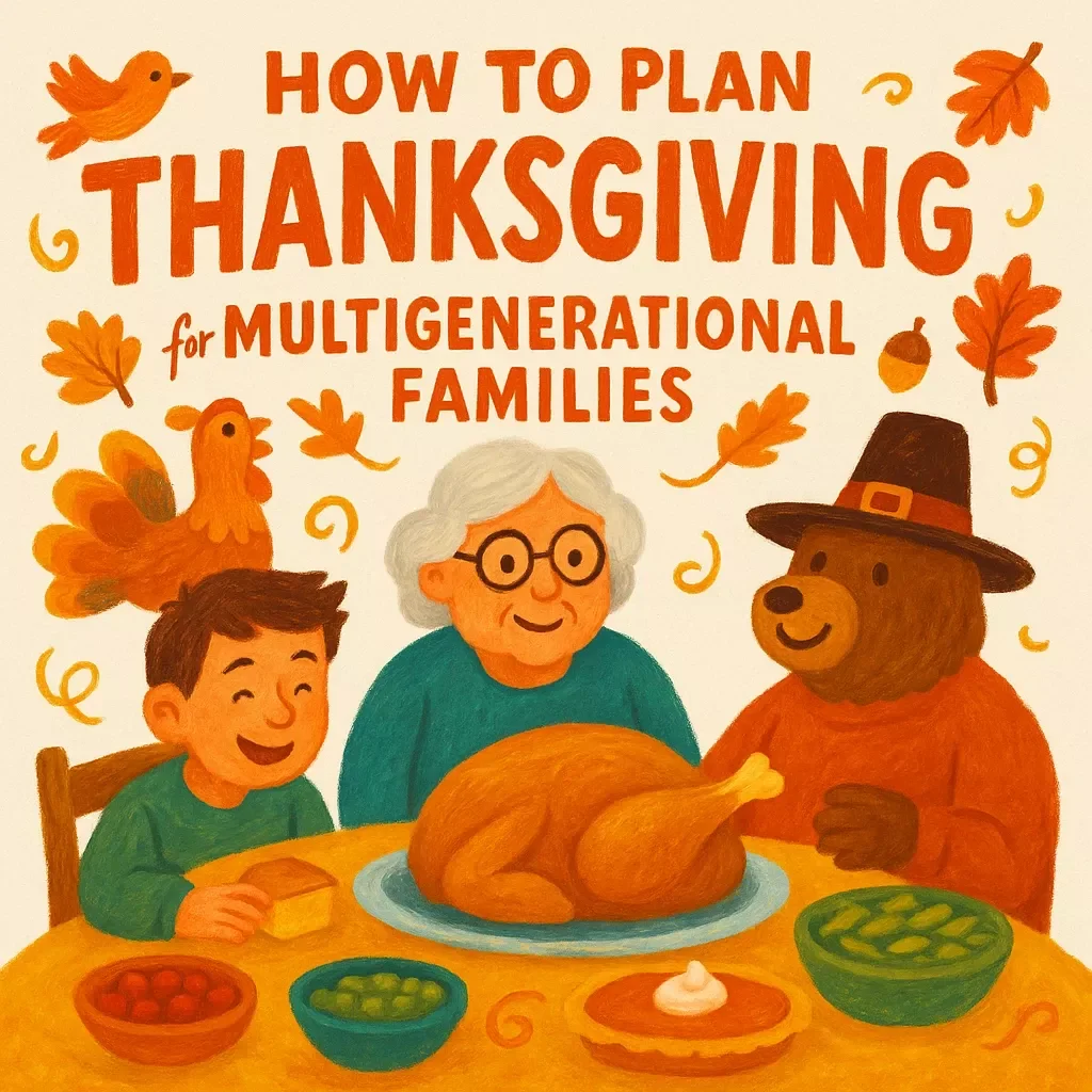 How to Plan Thanksgiving for Multigenerational Families | Printable Holiday Guide | Thanksgiving Hosting Tips | Family Gathering Planner | Digital Download