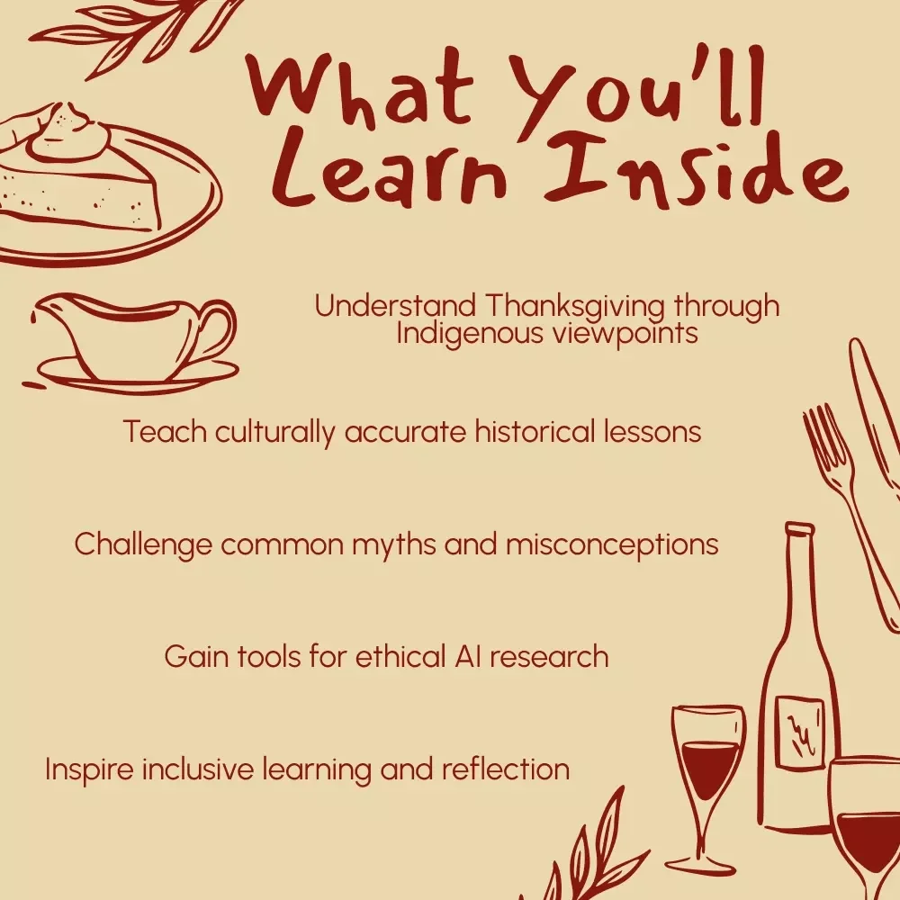What Native Americans Really Say About Thanksgiving | Indigenous History eBook | Native American Perspectives Guide | Thanksgiving Education Resource | Culturally Accurate Digital Download