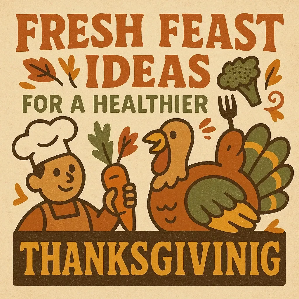 Fresh Feast Ideas for a Healthier Thanksgiving | Digital Guide for Healthy Thanksgiving Side Dish Ideas | Printable eBook for Nutritious Holiday Cooking Inspiration