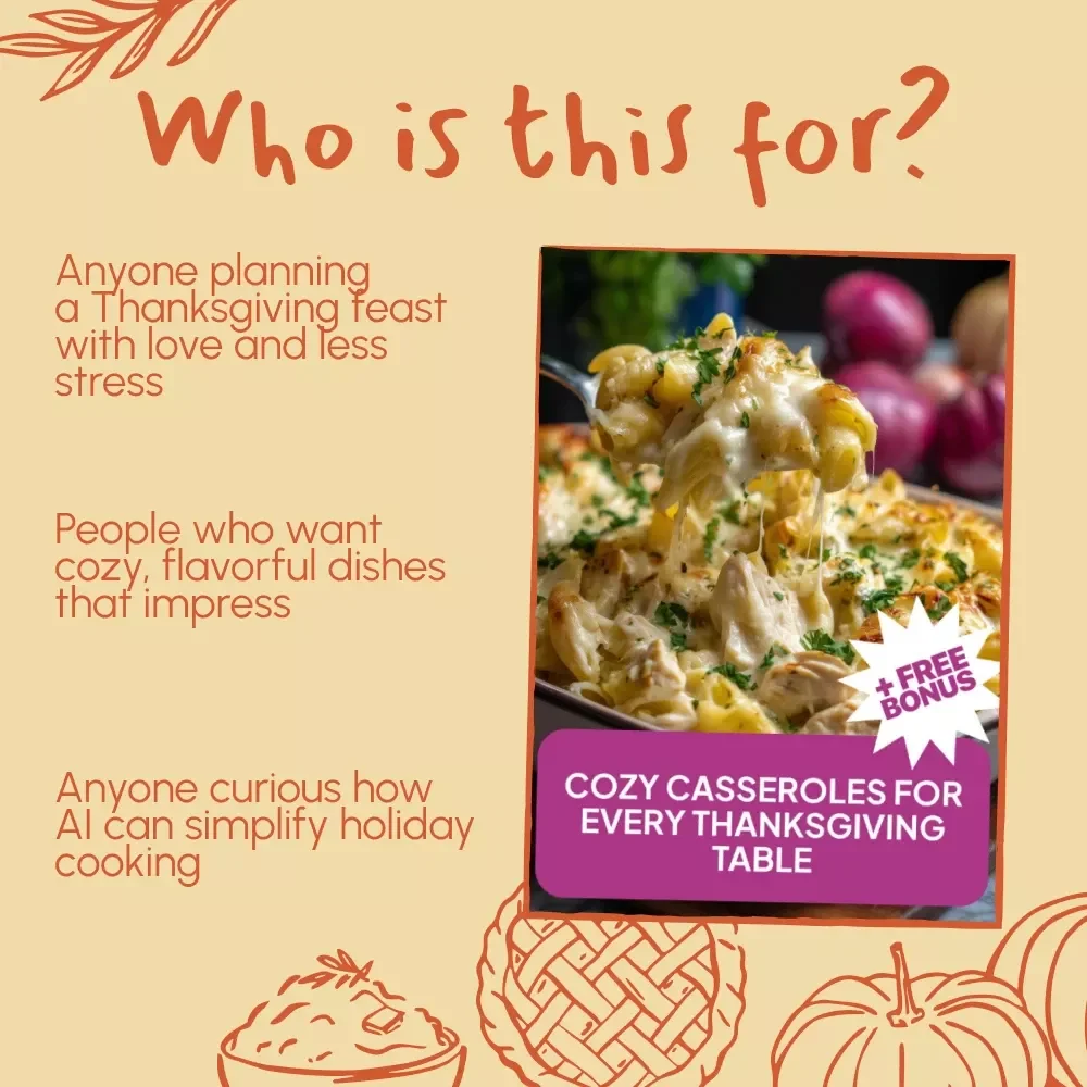 Cozy Casseroles for Every Thanksgiving Table | Digital Guide for thanksgiving casseroles everyone will love | Holiday Comfort Recipes & AI Cooking Tips