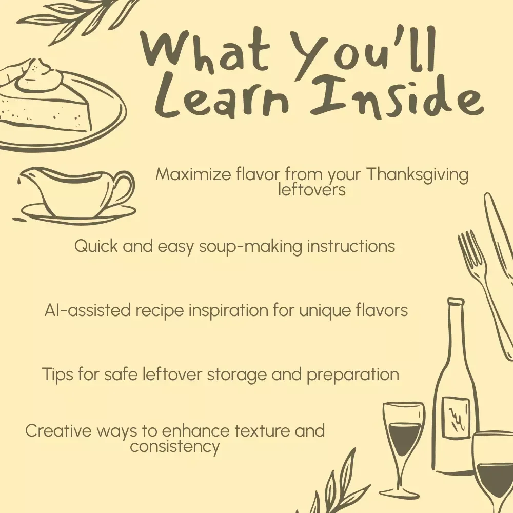 From Feast to Flavor: Transforming Thanksgiving Leftovers into Heartwarming Soups - eBook Guide & Recipes