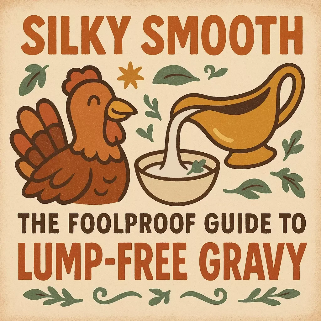 Silky Smooth: The Foolproof Guide to Lump-Free Gravy | Digital Cooking Guide for Beginners & Home Chefs | Learn how to make gravy without lumps like a pro