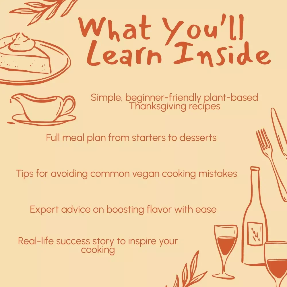 A Beginner’s Feast: Delicious Vegan Thanksgiving Recipes Made Simple | Easy Vegan Recipes, Thanksgiving Guide, eBook