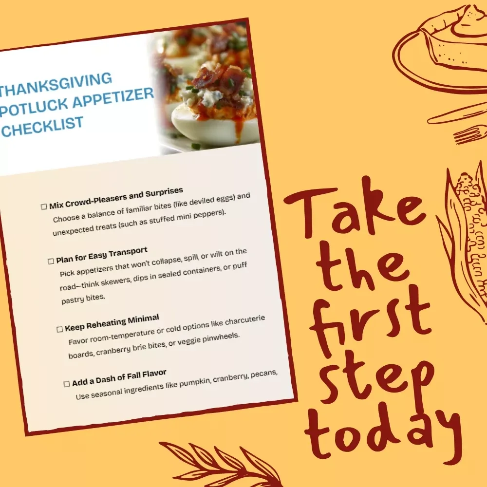 Thanksgiving Potluck Appetizer Checklist - Must-Have Guide for Stress-Free Holiday Gatherings