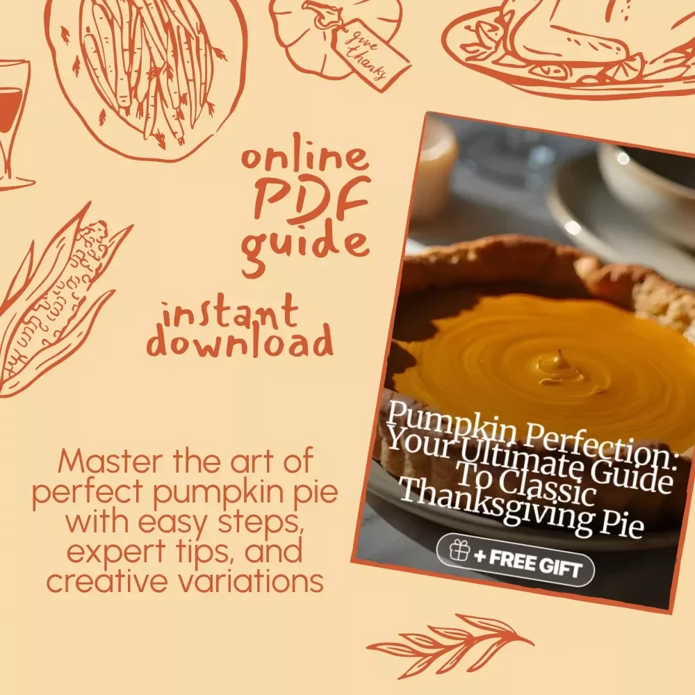 Pumpkin Perfection: Your Ultimate Guide to Classic Thanksgiving Pie | Printable Recipe eBook | Digital Download Baking Guide | Holiday Dessert Cookbook | Pumpkin Pie Checklist for Beginners