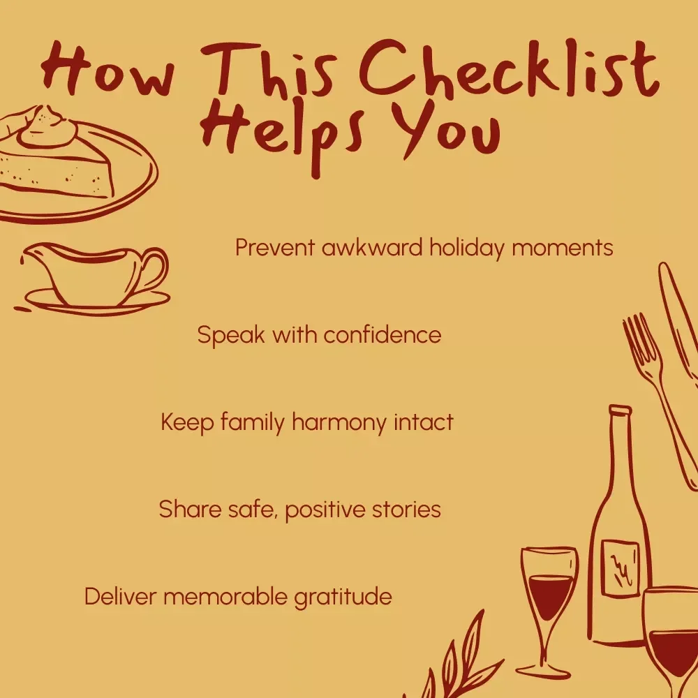 What NOT to Say in Your Thanksgiving Speech Checklist | Funny, Helpful & Essential Holiday Guide for a Smooth Thanksgiving Speech