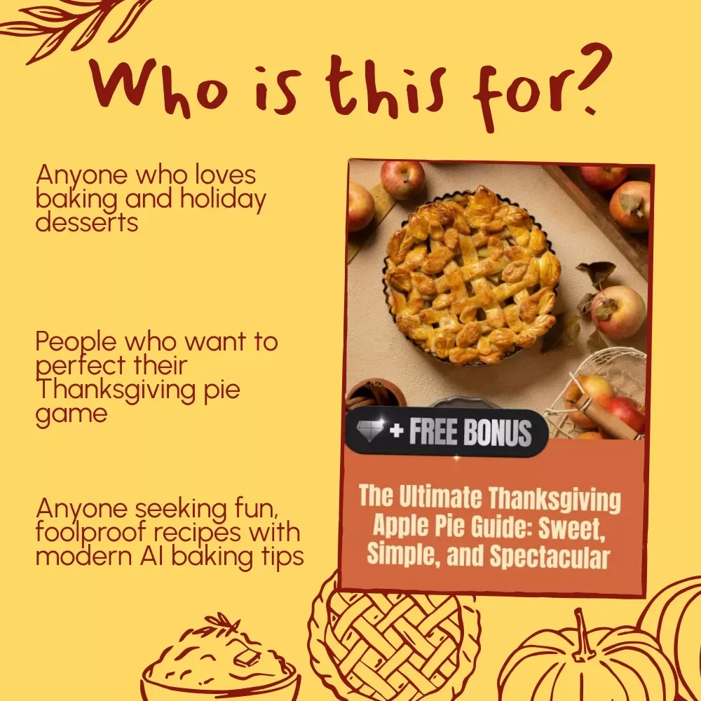 The Ultimate Thanksgiving Apple Pie Guide: Sweet, Simple, and Spectacular | Digital Download eBook | Thanksgiving Dessert Recipes | Apple Pie Baking Tips | Holiday Recipe Guide
