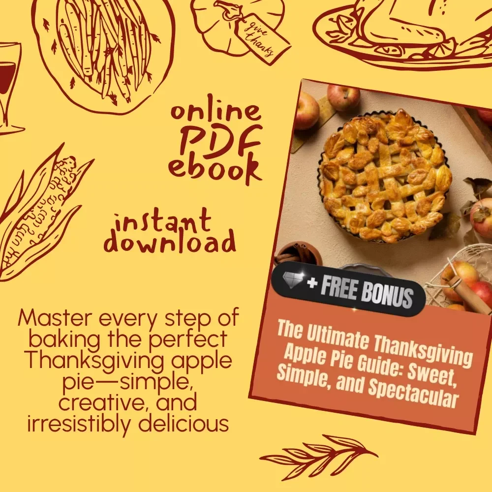 The Ultimate Thanksgiving Apple Pie Guide: Sweet, Simple, and Spectacular | Digital Download eBook | Thanksgiving Dessert Recipes | Apple Pie Baking Tips | Holiday Recipe Guide