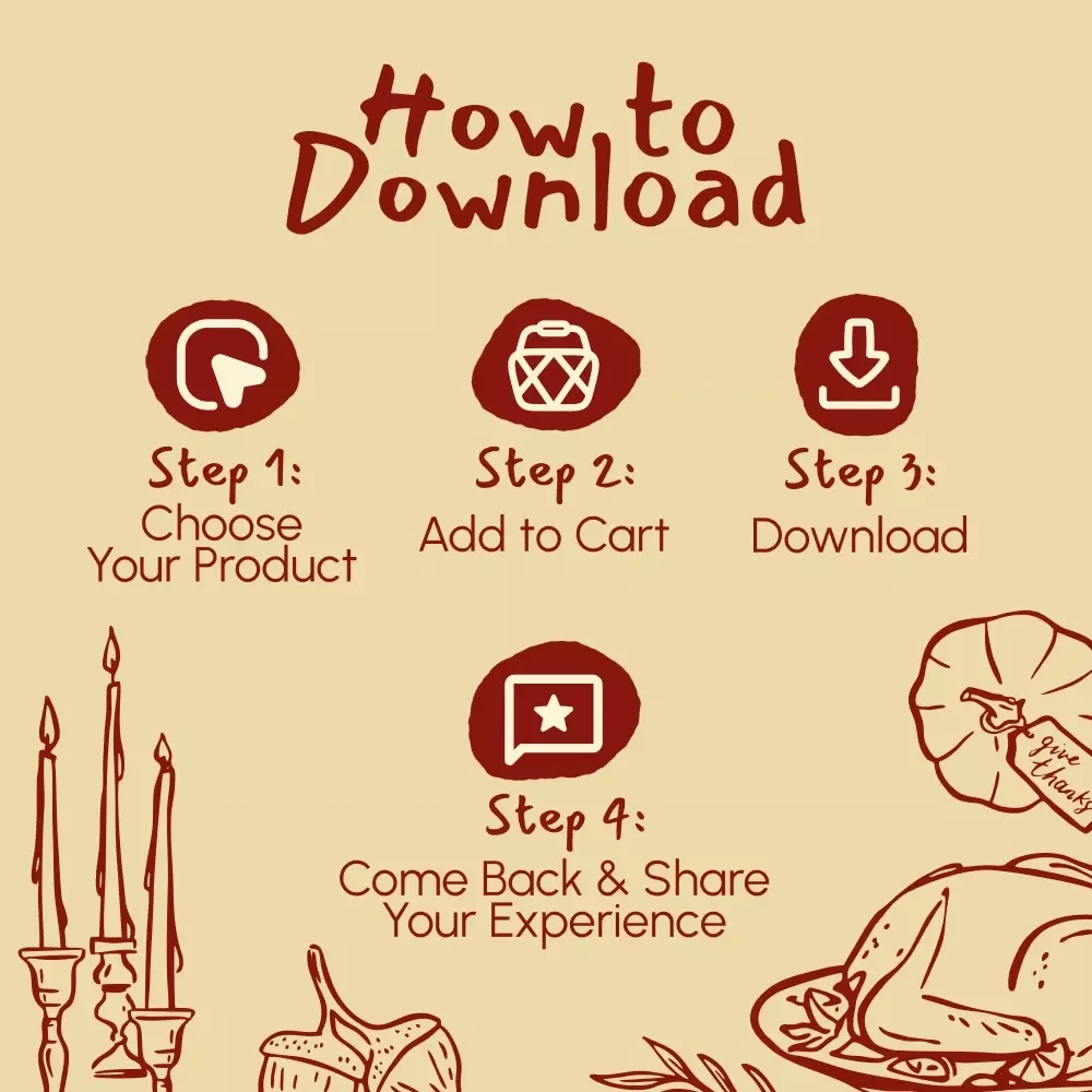 Grab-and-Go Thanksgiving Potluck Checklist - Easy Digital Download for Effortless Holiday Gatherings