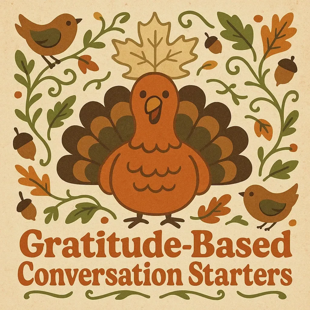 Gratitude-Based Conversation Starters | Printable eBook for Families, Friends & Groups | Digital Download for Meaningful Connections | Gratitude-Based Conversation Starters Guide