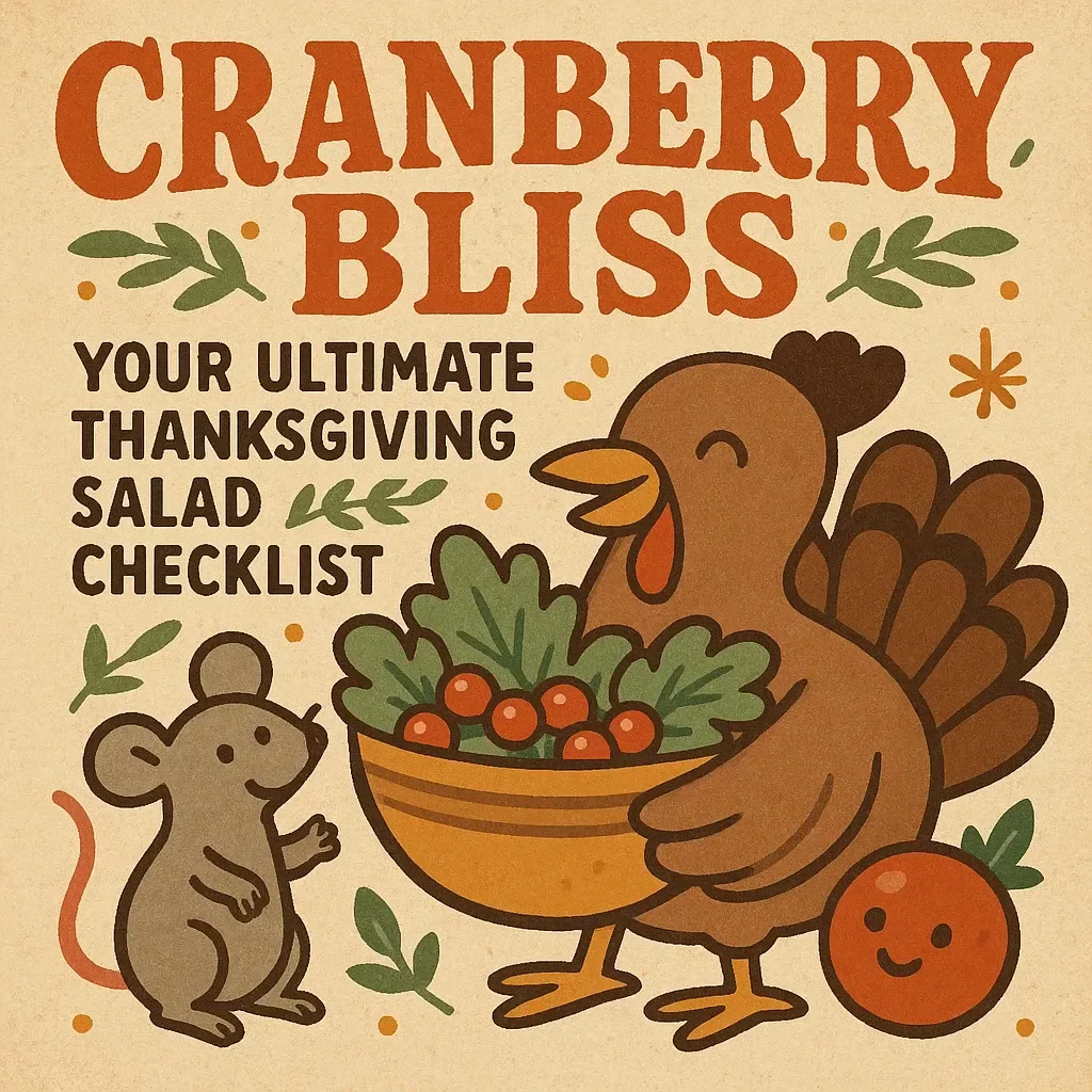 Cranberry Bliss: Your Ultimate Thanksgiving Salad Checklist | Easy thanksgiving salad recipes with cranberries | Printable Holiday Meal Planner for Festive Hosting