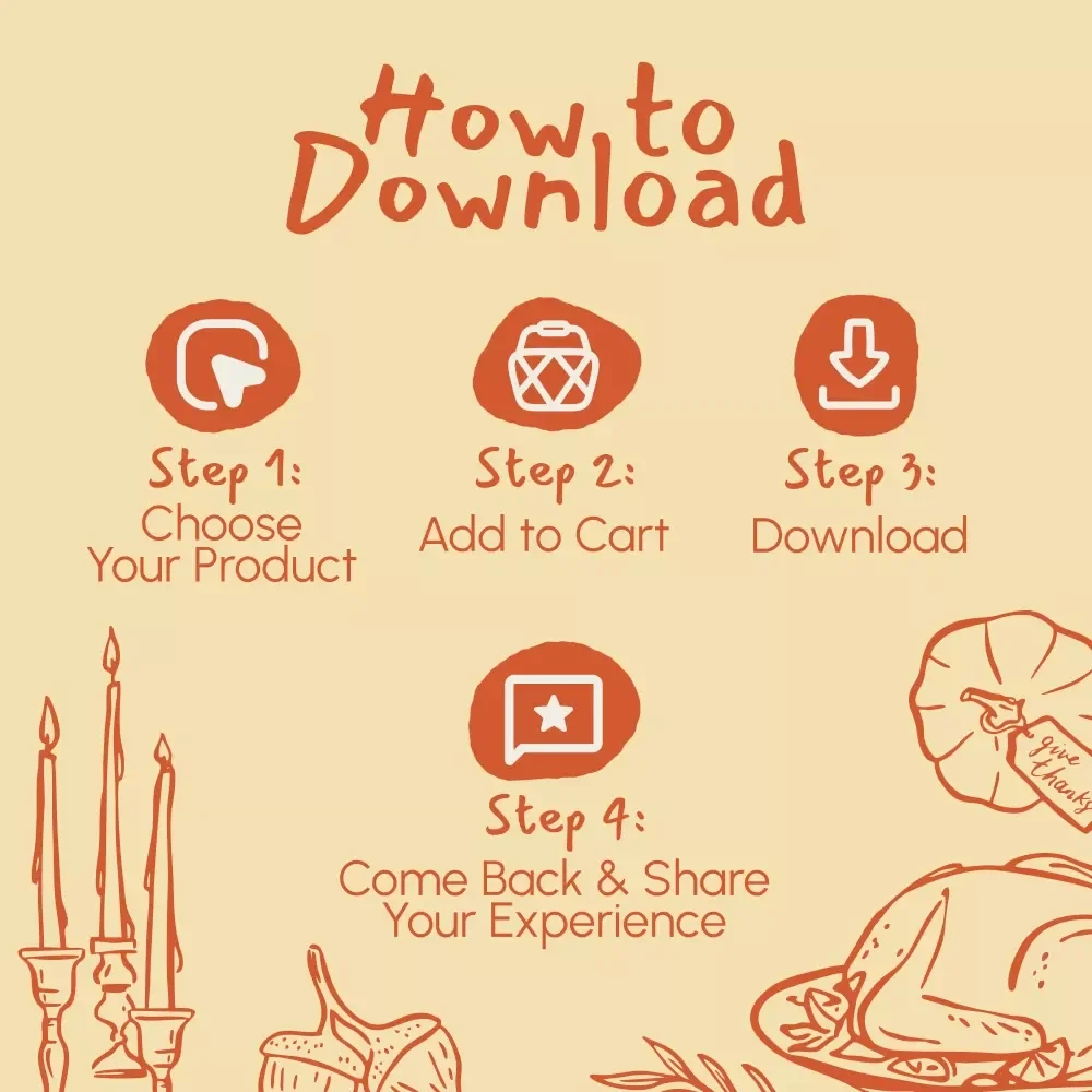 Guilt-Free Feast: Thanksgiving Recipes Under 300 Calories | Healthy Thanksgiving eBook | Low-Cal Holiday Menu Guide | Digital Download Cookbook
