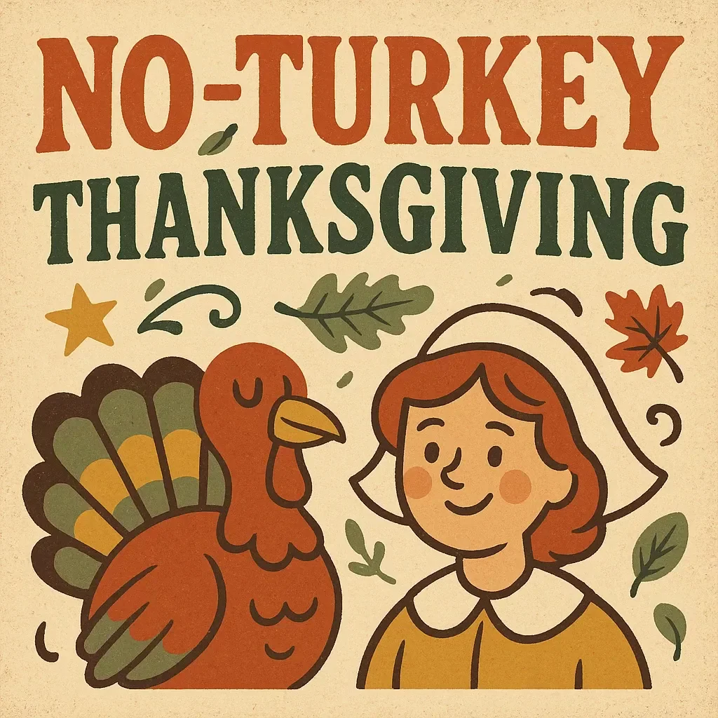 No-Turkey Thanksgiving | Guide for What to Cook for Thanksgiving If You Don’t Like Turkey | Delicious Main Course Alternatives, Sides & AI Prompts for a Stress-Free Holiday Meal
