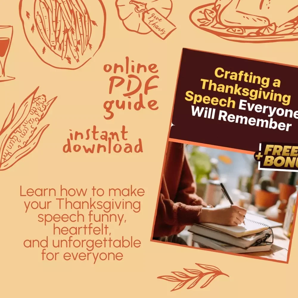 Crafting a Thanksgiving Speech Everyone Will Remember – Funny but Sincere Toast Ideas Guide for Family & Friends