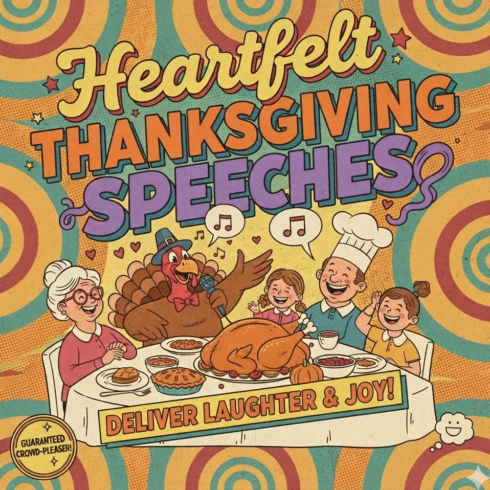 Heartfelt Thanksgiving Speeches — Ebook Guide to the Best Way to Give a Sincere Thanksgiving Speech
