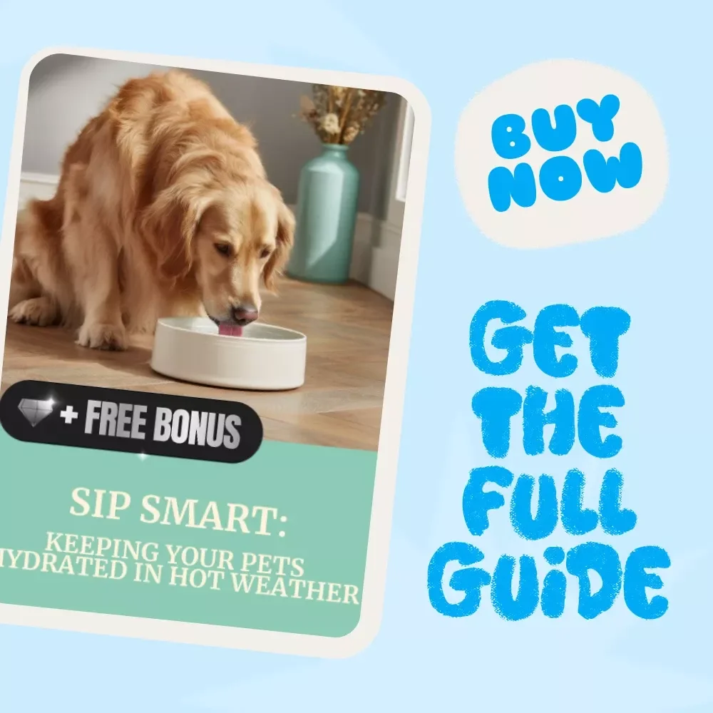 Sip Smart: Keeping Your Pets Hydrated in Hot Weather | Digital Pet Care Guide for Summer | Tips for Keeping Pets Hydrated in Hot Weather | eBook & Printable Pet Owner Resource