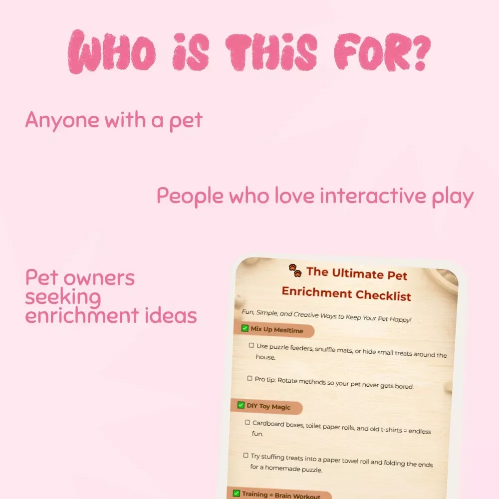 The Ultimate Pet Enrichment Checklist: Expert Tips for Creating Fun & Stimulating Activities for Your Pet