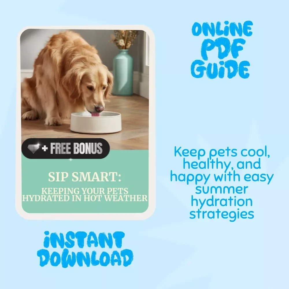 Sip Smart: Keeping Your Pets Hydrated in Hot Weather | Digital Pet Care Guide for Summer | Tips for Keeping Pets Hydrated in Hot Weather | eBook & Printable Pet Owner Resource