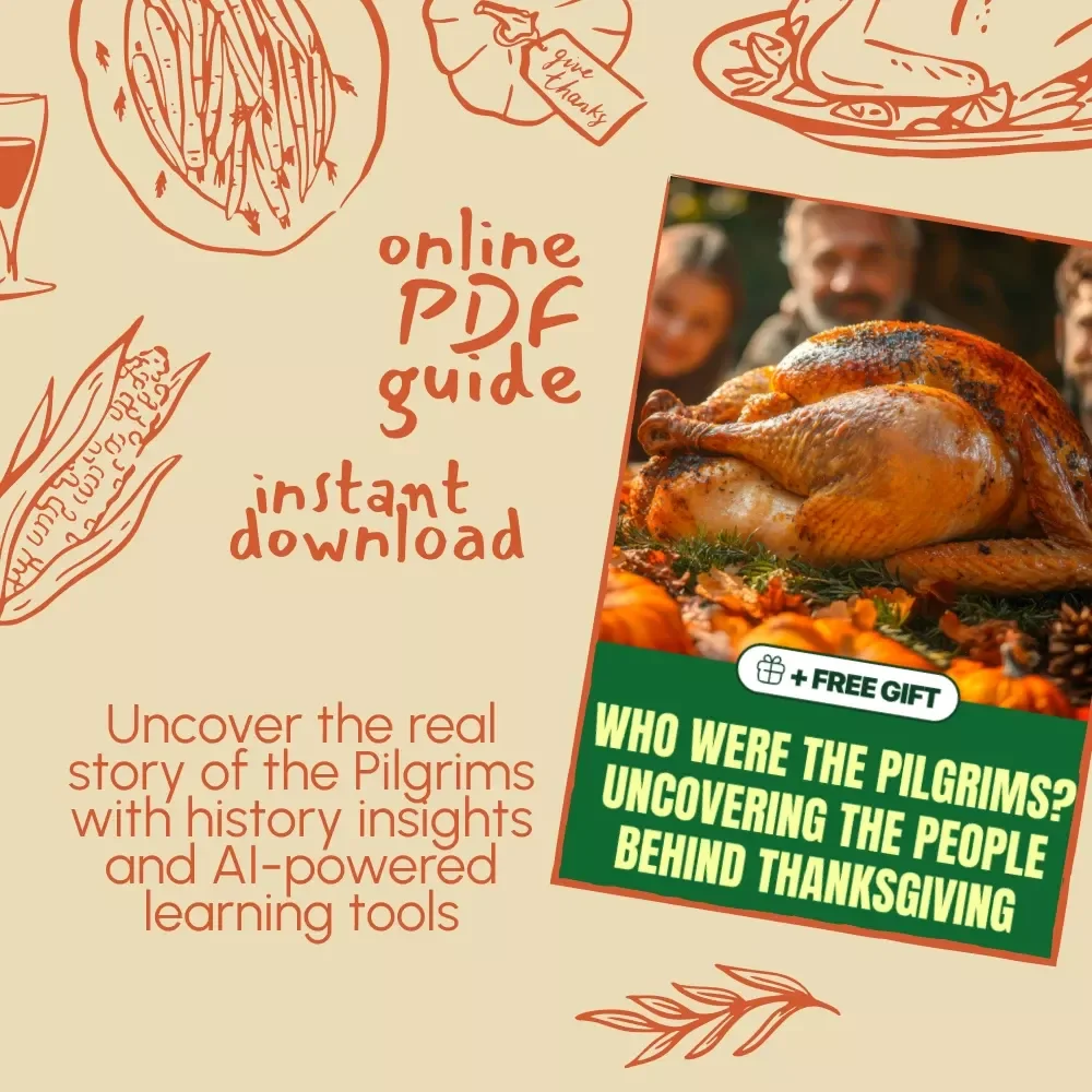Who Were the Pilgrims? Uncovering the People Behind Thanksgiving | Educational History Guide | AI Learning Resource for Teachers, Students & Researchers | Digital Download PDF
