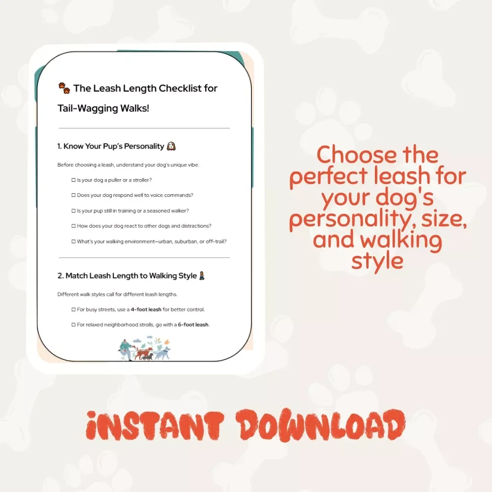 The Leash Length Checklist for Tail-Wagging Walks: Find the Best Leash Length for Daily Dog Walks