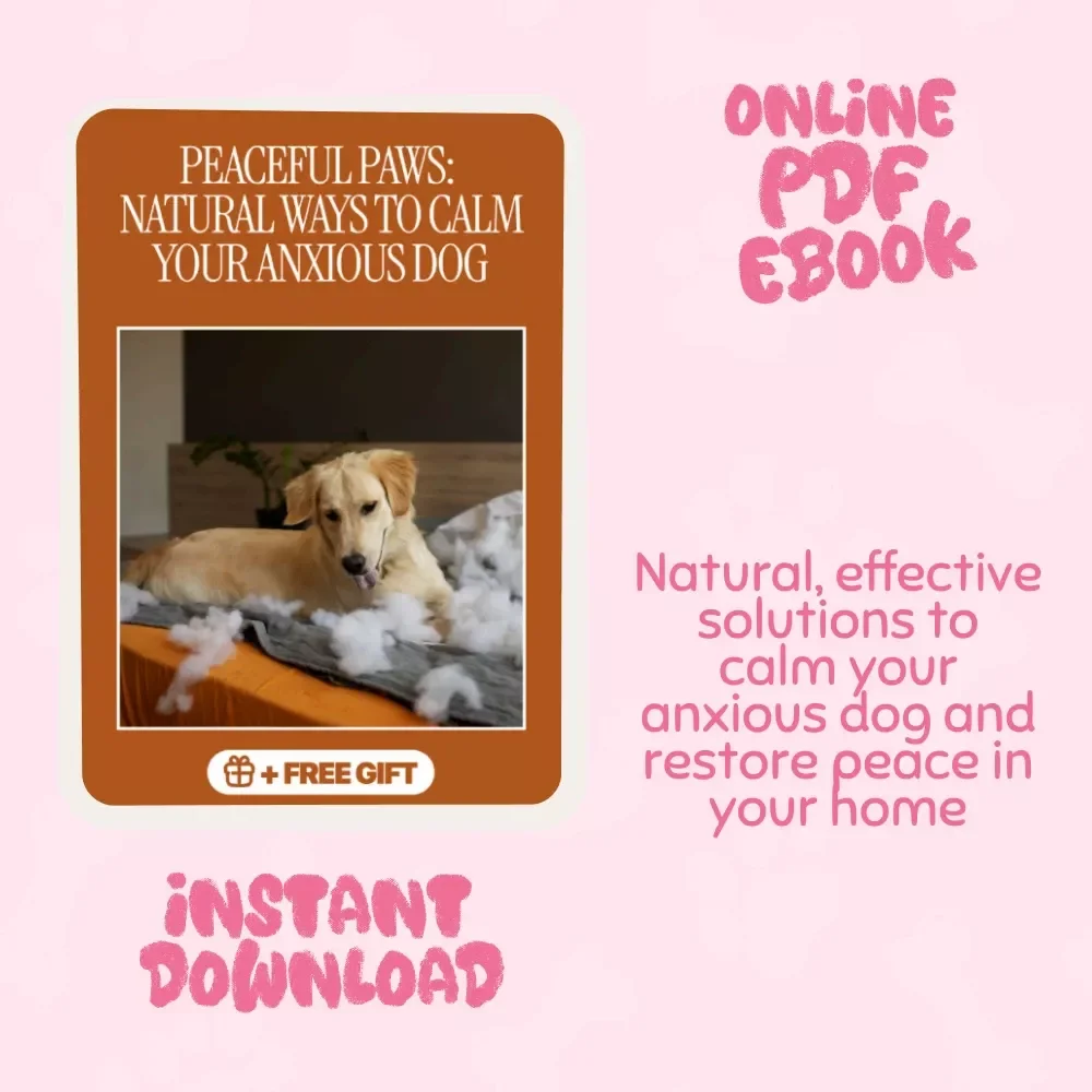Peaceful Paws: Natural Ways to Calm Your Anxious Dog - eBook Guide for Dog Anxiety Relief, Remedies, and Training Tips