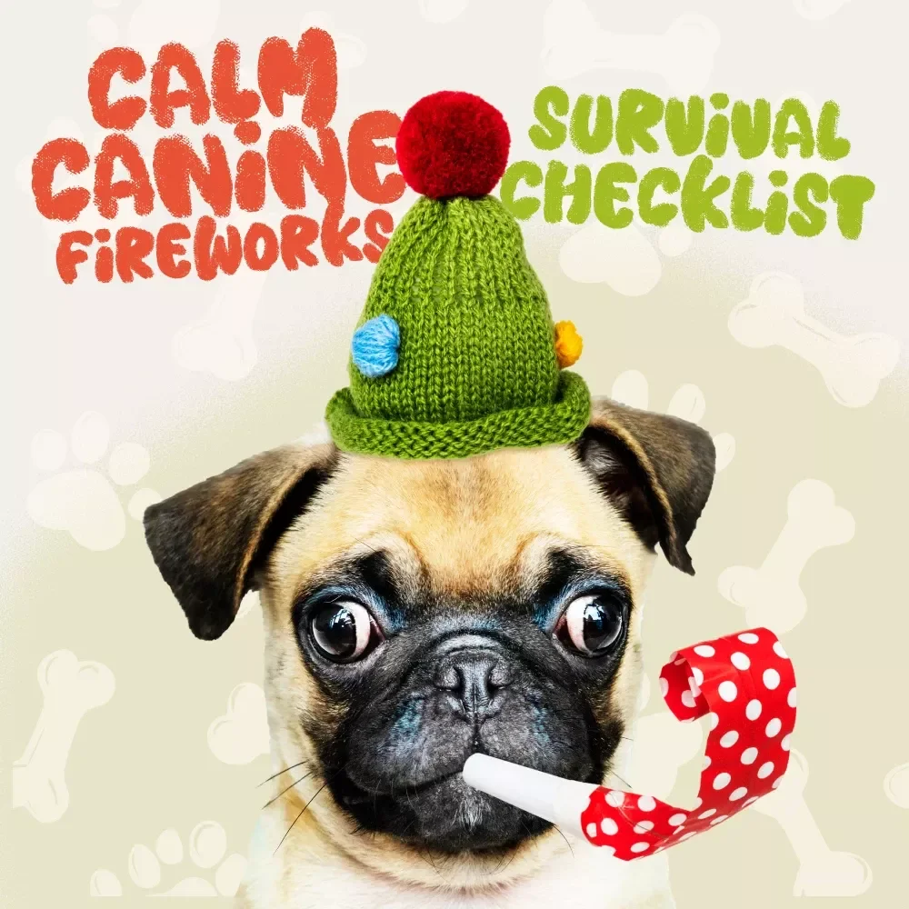 Calm Canine Fireworks Survival Checklist - Essential Guide for Managing Dog Anxiety During Fireworks