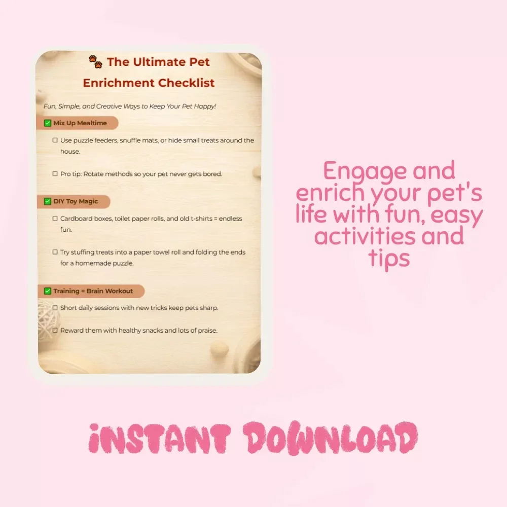 The Ultimate Pet Enrichment Checklist: Expert Tips for Creating Fun & Stimulating Activities for Your Pet
