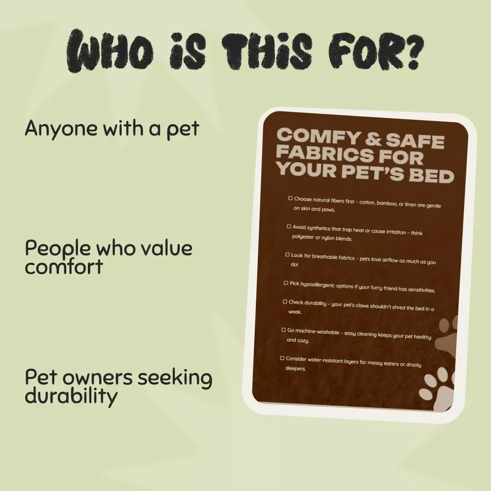 Comfy & Safe Fabrics for Your Pet’s Bed - Ultimate Checklist for Choosing Safe Bedding Fabrics