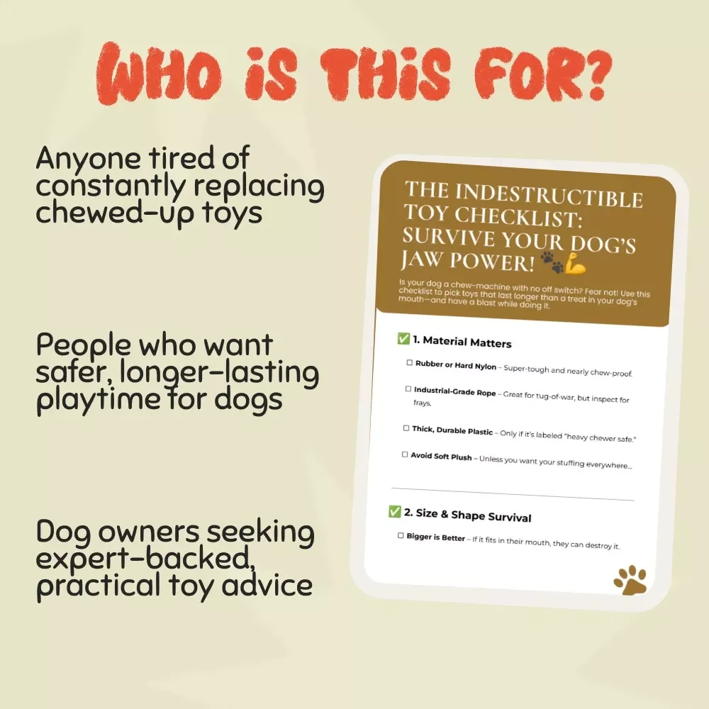 The Indestructible Toy Checklist: Survive Your Dog’s Jaw Power! | Ultimate Guide for Heavy Chewers | what toys last longest for heavy chewers
