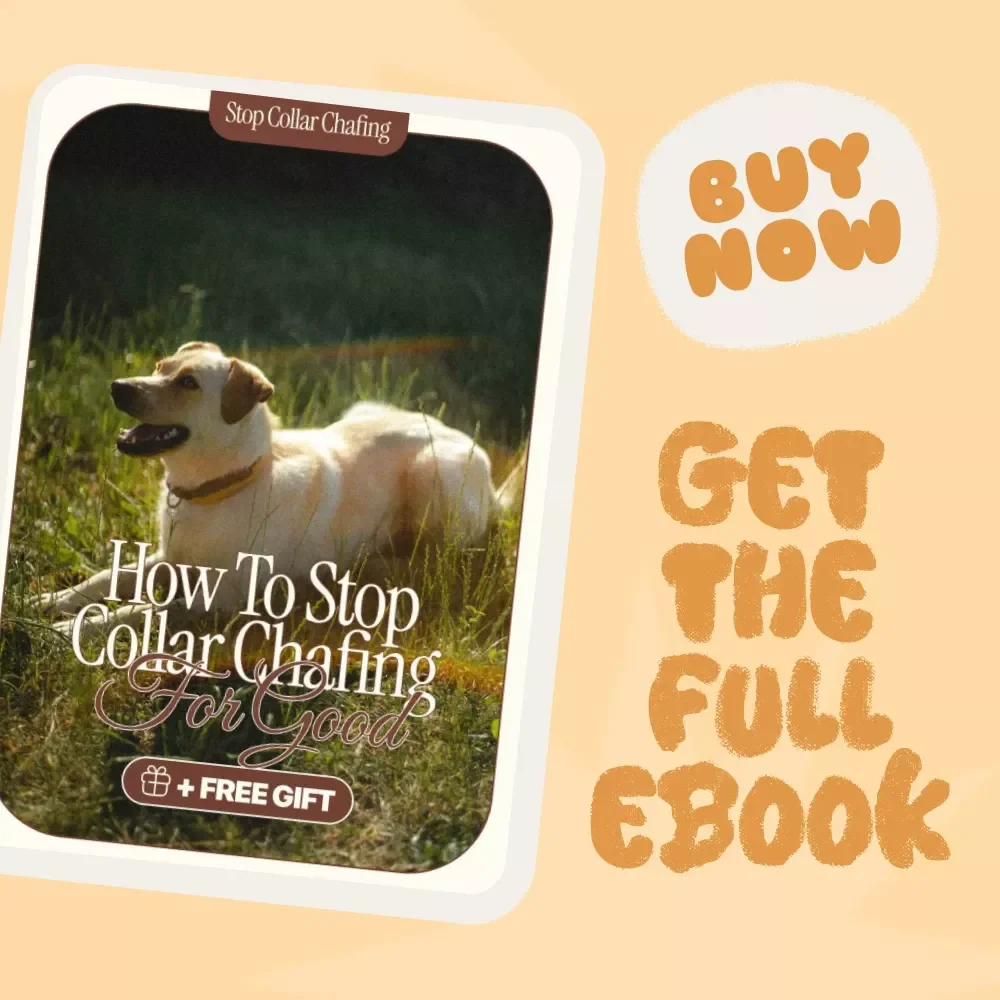 How to Stop Dog Collar Chafing for Good – Dog Owner’s Ultimate Guide | Prevent & Treat Chafing | eBook on what to do when a collar causes chafing | Perfect Fit, Healing Tips & No-Tug Training Plan