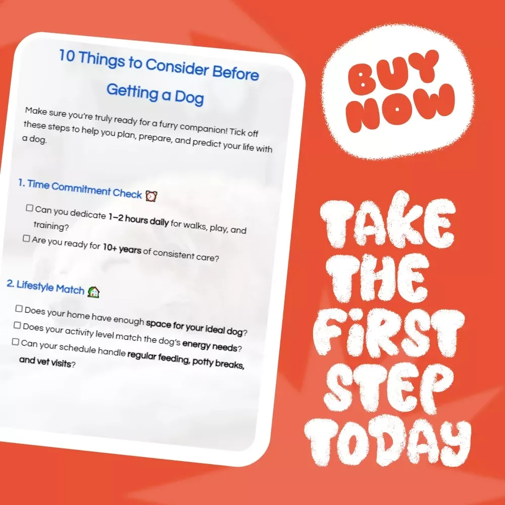 10 Things to Consider Before Getting a Dog - A Must-Have Checklist for Dog Parents