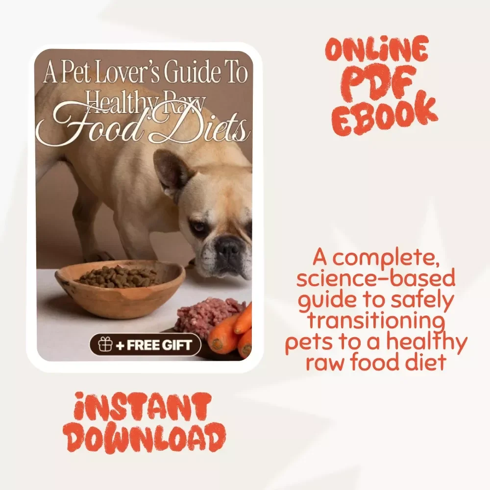 Raw & Real: A Pet Lover’s Guide to Healthy Raw Food Diets | Complete eBook for Dog & Cat Nutrition, Raw Feeding Transition Plan, Meal Prep, and Natural Pet Health Guide | Digital Download for Pet Owners