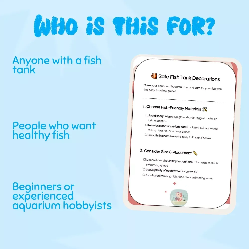 Safe Fish Tank Decorations Checklist: Best Decorations for Safe Fish Tanks
